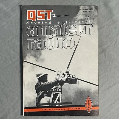 QST Devoted Entirely To Amateur Radio Magazine January 1972 Vintage Ham Radio - Image 1 of 3