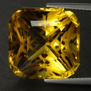 22.41Cts Natural Sparkling Nice Radiant Magic Cut Citrine Loose Gem Ref VIDEO - Picture 1 of 7