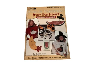Leisure Arts Heartfelt Iron On Transfers From The Heart 1994 Pre-Owned Unused - Picture 1 of 2