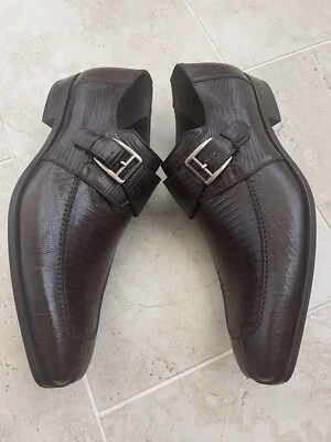 Mezlan Size 10.5M Genuine Lizard Brown 13860-L Monk Spain Shoes MEN'S - Image 1 of 4