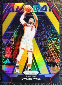 2018-19 PANINI PRIZM DWYANE WADE ALL DAY GOLD PRIZM #2 SSP 07/10 MIAMI HEAT HOF - Picture 1 of 2