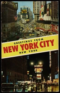 New York City Times Square Pepsi Cola Chevrolet Mehrfachansicht Postkarte - Bild 1 von 2