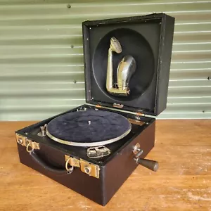 Vintage DECCA Restored GRAMOPHONE SERIES 1 PORTABLE PLAYER - Bild 1 von 21
