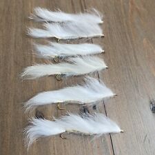 6 x Snake`s, White, approx  7cms, Size 10. 