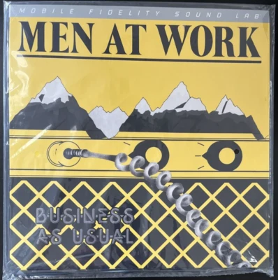 MEN AT WORK BUSINESS AS USUSAL MFSL VINYL LP LIMITED NUMBERED NEW SEALED MINT - Image 1 of 2