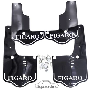 Replica Mud Flaps - Black - For Nissan Figaro - Picture 1 of 2