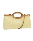 Pre Loved Louis Vuitton Patent Leather Pearl Hue Handbag  -  Handbags  - Beige