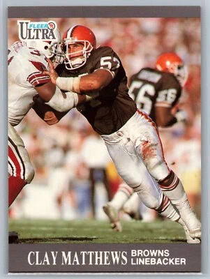 Clay Matthews 1991 Ultra FOOTBALL #31 Cleveland Browns - Image 1 of 2