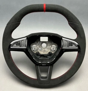 Lenkrad Skoda RS Octavia 3 Fabia Rapid Superb 3V Sport Steering wheel volant - Bild 1 von 8