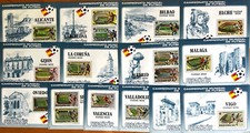 SPAIN MEMORY SHEETS 82 FOOTBALL WORLD CHAMPIONSHIP 14 CITIES VENUES