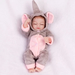 Muñecas bebé renacido de silicona de vinilo de cuerpo completo realista suave muñeca recién nacida regalo - Imagen 1 de 5