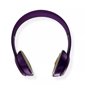 Beats by Dr. Dre Solo 2 B0518 On-Ear Headphone Adjustable Headband Wired Purple - Picture 1 of 8