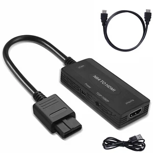 N64 To HDMI Converter Adapter HD Link Cable for Nintendo Gamecube Super NES SNES - Picture 1 of 10