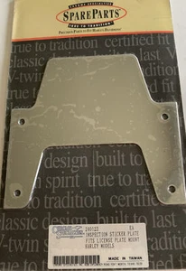240123 CHROME SPECIALTIES CHROME LICENSE PLATE BRACKET INSPECTION STICKER PLATE - Bild 1 von 1