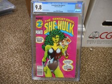 Sensational She-Hulk 1 cgc 9.8 Marvel 1989 WHITE pgs holding Savage Incredible