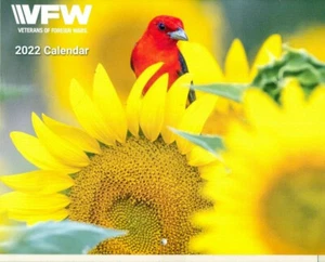 COLLECTIBLE CALENDAR -2022 - VFW - BIRDS - Picture 1 of 2