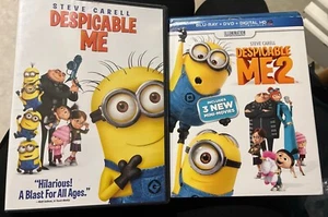 Universal Pictures Despicable Me, Set of 2 DVD’s, One Blu-Ray, Movies 1 & 2 - Picture 1 of 5