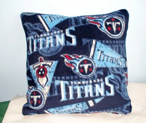 NUEVA ALMOHADA DE LANA TENNESSEE TITANS AZUL ROJO FÚTBOL AMERICANO NFL HECHA EN EE. UU. - Imagen 1 de 1