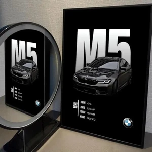 BMW M5 Poster Druck | Wandkunst | Auto Bild - Bild 1 von 8