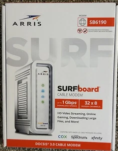ARRIS SURFboard SB6190 DOCSIS 3.0 32 x 8 Gigabit Cable Modem , Comcast Xfinity - Bild 1 von 2