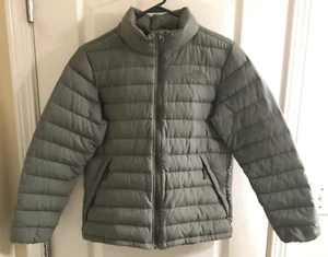 The North Face 550 Boys Size Large (14/16) Down Fill Grey Puffer Jacket - Picture 1 of 24
