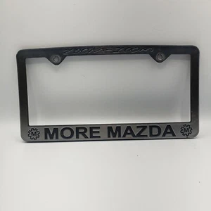 Zoom Zoom More Mazda Silver Plastic License Plate Frame CX-5 CX-9 - Picture 1 of 2