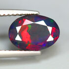 1.22 Cts_Elegant 3D Electric Flash Pattern_100 % Natural Welo Black Solid Opal