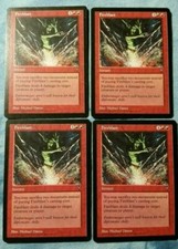4 x Fireblast - Visions - NM-/EX+ magic mtg old school (Playset)