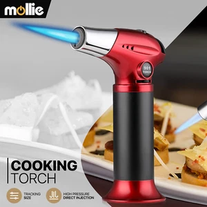 Multifunctional Butane Torch Lighter Adjustable Single Flame Refillable Lighter - Picture 1 of 10