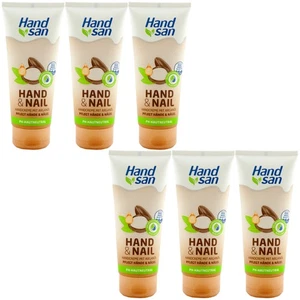 Hand san hand cream HAND & NAIL 6 x 90ml cares for hand & nails pH skin neutral - Picture 1 of 1
