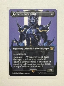 MTG - Cecil, Dark Knight - FIN Final Fantasy Borderless 0380 Rare Base FFIV - Picture 1 of 2