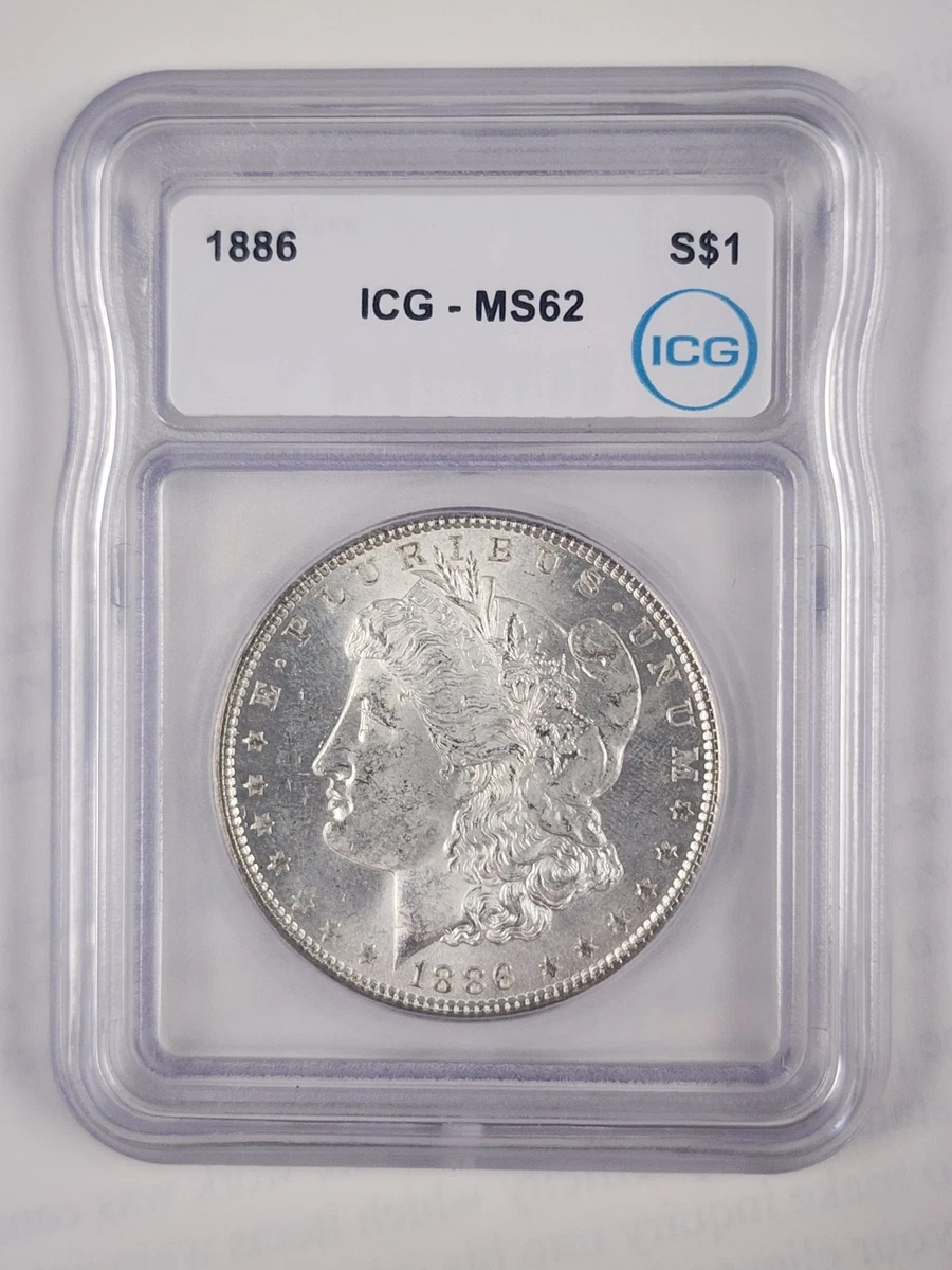 MS 62 Graded 1886 Year Morgan US Dollars (1878-1921) for sale | eBay