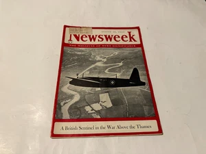 Newsweek Magazine August 26, 1940 British Sentinel in the War Above the Thames - Picture 1 of 1