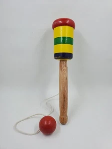 Wooden Catch Ball Skill Game Toysmith - Picture 1 of 8