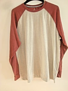 Camisa tejida marrón 2 tonos para hombre talla XXL (2 XL) vida al aire libre nueva - Imagen 1 de 2