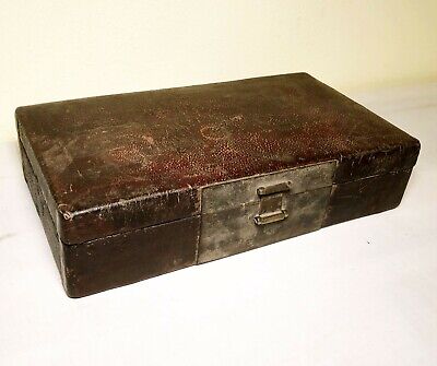 Antique Chinese Leather Box (3484), Circa Mid Of 19th Century • 217.55$