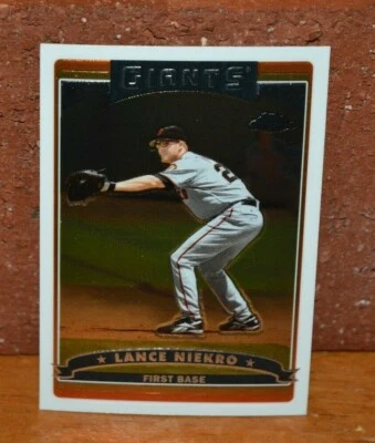 BASEBALL CARD TOPPS 2006 CHROME SAN FRANCISCO GIANTS LANCE NIEKRO - Image 1 of 2