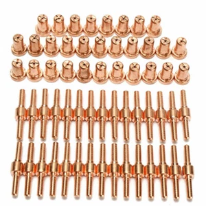 60tlg Lange Spitze Elektrode & Düsen für PT31 LG40 40A Luft Plasmaschneider - Bild 1 von 6