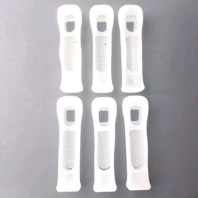 6x Nintendo Wii Funda Larga Silicona Transparente (RVL-027) Para Mando Motion Plus Foto 1 de 3