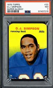 1970 Topps #22 O.J. Simpson - PSA 7 - Picture 1 of 2