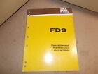 Fiat Allis FD9 Crawler Dozer Operation And Maintenance Instructions Manual 
