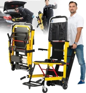 Electric Elderly Stair Lifting Chair Motorized Climbing Wheelchair with Battery - Imagen 1 de 17