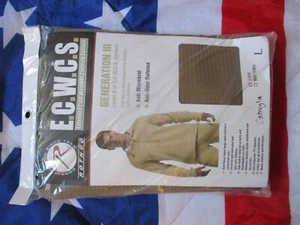 ROTHCO USA ECWCS MICRO grid WAFFLE FLEECE L2 MID LAYER TOP coyote tan LARGE new - Picture 1 of 15