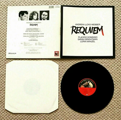 ANDREW LLOYD WEBBER - REQUIEM, 8-TRK GATEFOLD 12" LP, HMV/EMI, ALW 1 (1985)VG/VG - Image 1 of 3