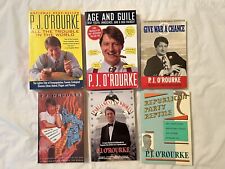 6 titles by P.J. O'Rourke - softcover - see photo and list for titles - VGC
