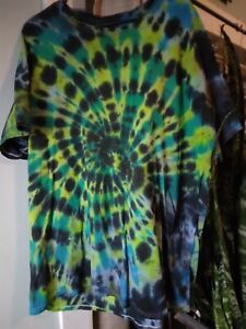 Custom Handmade tie dye T shirt 3xl Adult Swirl Twist Dye