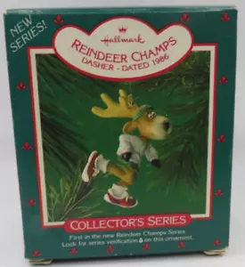 Hallmark Andenken Ornament, 1986 Rentier Champs, Dasher - läuft - Bild 1 von 4