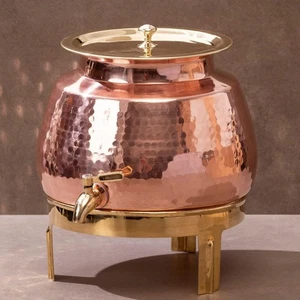 Copper Water Dispenser 2.65 Gallons | 100% Pure Copper Pot Heavy Gauge and Ha... - Picture 1 of 9