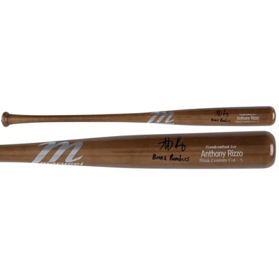 Bate modelo de juego firmado por Anthony Rizzo New York Yankees Marucci con insertos Bronx Bombers Foto 1 de 3