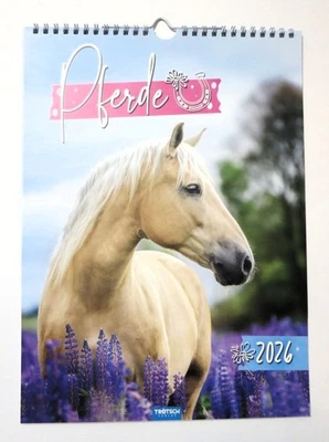 TRÖTSCH VERLAG Kalender Pferde 2026 Horses Fotokalender Tiere Wandkalender Tierkalender Trötsch